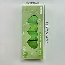 6 件装绿色美观橡皮擦，耐用干净，无划痕高品质铅笔橡皮擦，温和不伤纸，适用于课堂批改、修改、文具，可用作家庭和学校的礼物