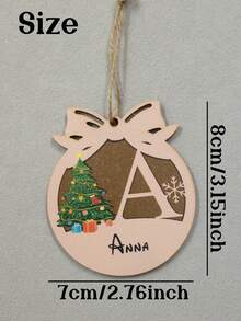 Custom Christmas Decorations With Name, Personalized Christmas Tree Decorations, Customized Christmas Ornaments, Customizable Christmas Gifts, Bow Christmas Ornament, Diy Ornaments, Christmas, Party Decorations, Living Room Decor, Indoor, Outdoor, Garden, Room Decor, Mom, Dad, Family,Elegant Living,Artful Living - Style a - View 2