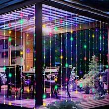 USB Fairy Curtain Lights LED String Lights 8 Lighting Modes Remote Control Wall Twinkle Lights For Christmas Wedding Decor - USB Curtain Light String - View 9