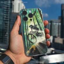 Mountain Bike Bicycle Phone Case Covercompatible with  17,16,15,14,13,12,11 Pro,Max,Plus,X,XS,XR,SE4,E Mini Transparent Soft Cover,Covercompatible with  17 Hülle, 17 pro Hülle, 17 promax Hülle