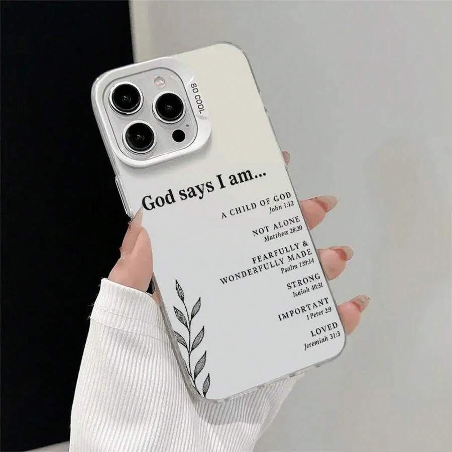 Christian-Themed Phone Case in Black And Silver for Various for iphone Models, Designed to Be Shockproof, Making It a Great Gift for Both Men And