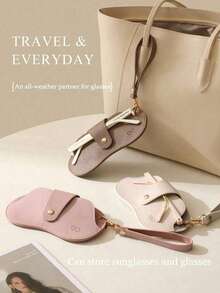 1pc Shockproof Eyeglasses Pouch, Portable Sunglasses/Prescription Glasses Storage Bag, Hanging Anti-Lost Protective Case,Suitable For Spring,Summer,Autumn,Winter,Return To School,Back-To-School, Christmas, Halloween, Thanksgiving, Children's Day,