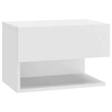 vidaXL Wandnachttisch Weiß - Bianco - Visualizzare 2