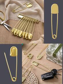 5 قطع/مجموعة دبابيس أمان كبيرة الحجم مقاس 5 بوصة من الفولاذ المقاوم للصدأ، دبابيس غسيل ضخمة للتنظيف الجاف والحفاضات، للزينة على القبعات والأحزمة والياقات والخياطة والحشو، أدوات متعددة الاستخدامات للديكور الداخلي والخارجي والمفاتيح والأعمال اليدوية