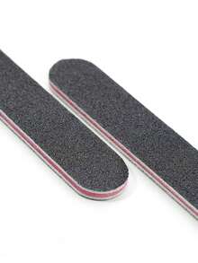 10pcs Natural Nail File - 100/180 Grit Sandpaper Nail Files, Professional Nail File And Buffing Block Set - Professional Gel Nail File, Black Nail Buffing Block Nail File Set - Black - View 8