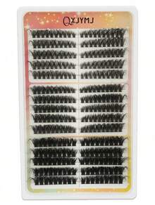 150 Pieces Curled Segment Eyelashes False Eyelashes Individual DIY Mink-Like Single Cluster Thick, Natural, Soft D 0.07mm 10-18mm Mixed Handmade Eyelash Extensions For Cartoon Eyelashes, Daily Makeup Eyelash Clusters, Eyelash Clusters, Individual Eyelashes, Eyelashes, False Eyelashes Thick, Curled Eyelashes In Cat-Eye Style - D - 查看 6