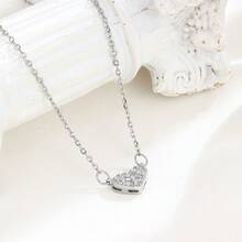 925 Sterling Silver Star Pendant Necklace, Elegant, Versatile, Luxurious, Romantic, Suitable For Parties, Dates, Gifts, Daily Wear