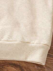 1 pieza Sudadera con cuello redondo con estampado gráfico de Nueva York para niño preadolescente, sudadera con capucha cálida, parte superior de manga larga casual para estudiante joven, adecuada para deportes, ocio, uso diario, versátil, académico, ropa urbana, otoño/invierno