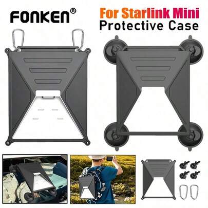 Silicone Protective Case For Starlink Mini Suction Cup Mount Antenna Protector Outdoor Portable Anti-Shake Protective Cover