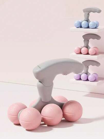 1 件便携式圆形腿部锻炼器，紧凑型瑜伽家用健身器材，男女适用，6 轮按摩器