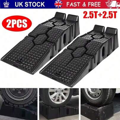 Heavy Duty 5 Ton Low Rise Car & Van Ramps Plastic Strong & Heavy Duty Pair New