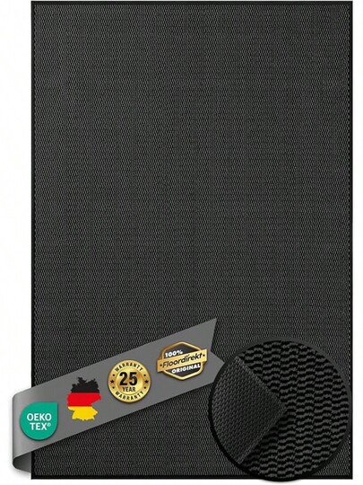 Floordirekt Premium Doormat Entrance Area, 80 120 Cm, Anthracite, Dirt Trapper Mat Indoor Outdoor Non Slip Washable, Clean Hallway, Tapijt Front Door, Sky Novo view 9