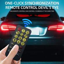 Reletech Car LED Flexible Soft Screen Advertising Display - USB Powered Car Ambient Light With APP & Bluetooth Control, Demon Eye Design For Store Window Decor