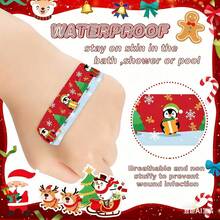 15~65 Piezas - Elemento navideño, vendas divertidas de varios estilos, vendas de PE, parches hemostáticos con patrones de dibujos animados lindos y transpirables, protegen heridas, detienen el sangrado de inmediato y previenen los arañazos - Vendaje de yeso, vendas deportivas