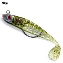 诱饵铅头软硅胶诱饵摇摆器海钓软饵鱼饵鲈鱼梭子鱼