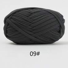 1 pièce 100g Fil de t-shirt, 30m/pièce Fil élastique de tissu pour crochet et tricot DIY, fil épais pour bretelles, pour projets de couverture, tapis et décoration maison faits main au crochet