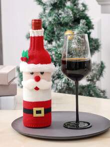 Christmas Wine Bottle Set, Festival Champagne Red Wine Creative Wine Set, Hotel Dining Table, Restaurant, Festival Decoration Supplies