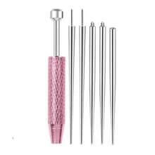 Cone Tipped Piercing Pliers Tool, For Jewelry Replacement - Flat Base Earring Piercer, Ear Nose Lip Piercing Kit - Pink - View 9