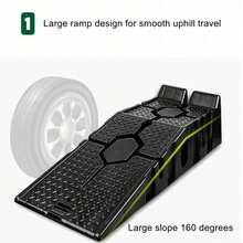 Heavy Duty 5 Ton Low Rise Car & Van Ramps Plastic Strong & Heavy Duty Pair New - Default - View 6