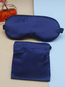 1pc Shading Sleep Eye Mask Imitation Silk Ice Feel Comfortable, Relaxing Fatigue, Lunch Rest, Sleeping ﻿