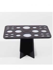 1pc Acrylic Folding 26/28-Slot Makeup Brush Drying Rack, Brush Dryer Stand Holder Suitable For Makeup Enthusiasts, Artists & Nail Brushes