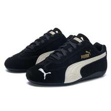Puma Unisex Low-Top Casual Sneakers, Speedcat Black Retro Casual Skateboard Shoes, Classic Minimalist Couple Sneakers 406329-01, Daily Commute - Black - View 3