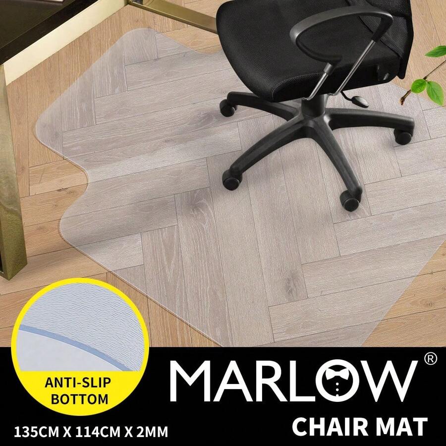 Marlow Chair Mat Carpet Hard Floor ProtectHome Office Room PVC Mats 135X114