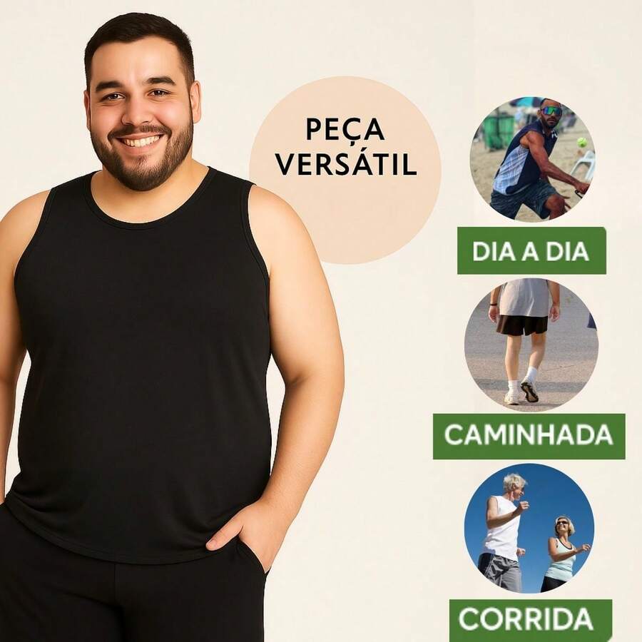 Plus Size Unisex Dry Marble Tank Top For Gym And Functional Training - Black - View 1