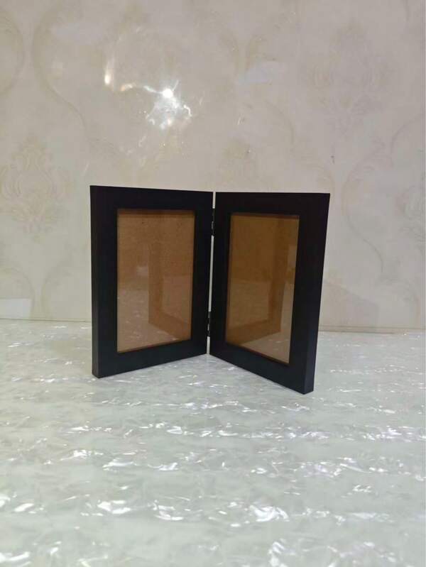 Portable Foldable 6x4 Photo Frame, MDF | Space-Saving Standing Frame For Desk, Gift For Valentine's, Christmas, Birthday (Family, Couples, Friends)