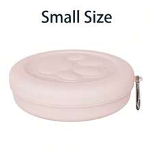 1pc Pet Travel Bowl, Portable Outdoor Pet Food Bowl, Pet Feeding Bowl, Multi-Functional Portable Snack Box, Essential For Cat/Dog Outdoor Travel, Small Size Pet Travel Bowl, Please Check Size Before Ordering