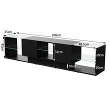 Comanlai Television Stands & Entertainment Centers - nero - Visualizzare 7