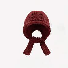 Korean Style Hand-Knitted Balaklava Hat For Women, Autumn And Winter Warmth, Large Head Circumference Wool Hat, Face-Slimming Ear Protection Hat, Fashion  Style - Milky White - View 11