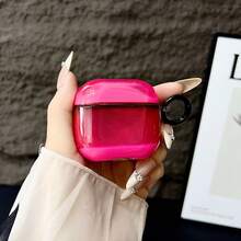 1 件装夜光苹果耳机保护壳，外观流畅，防震、防护、防尘、时尚，适合青少年和年轻人，日常使用和礼物 - 彩色 - 查看 16