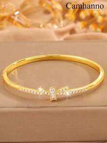 Camhanno Set de 5/1 pulsera de cobre elegante y de alta gama, con acabados pulidos y elementos de diseño diversos e inspiradores, que le harán lucir profesional y elegante, ideal para escenas de viaje diario para realzar el estilo de oficina