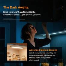 LED 橱柜灯，可充电橱柜灯，磁性粘贴式无线灯条，可调光夜灯，适用于厨房、客厅、卧室、床头、走廊、餐具室 - 白光/暖光/中性光 - 查看 2