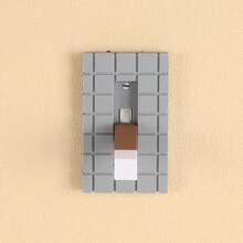 1 pieza Tablero de interruptor con estilo de píxeles, diseñado de manera creativa, fácil de instalar, la opción perfecta para la decoración navideña y la decoración del hogar