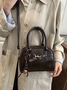 Nueva bolsa de moda de mano y de hombro, adecuada para fiestas, salidas, vacaciones, compras y uso diario, puede almacenar monedas, teléfonos, también adecuada como bolso de trabajo para damas de oficina, estudiantes universitarias y personas trabajadoras, elegante bolso de mujer