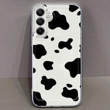 Funda de Teléfono con Patrón de Vaca Linda para Samsung Galaxy A02 A03S A04 A05S A06 A13 A14 A15 A16 5G A21S A22 A23 A24 A25 A32 A34 A35 A50 A52 A53 A54 A55 A73 S21 Ultra S22 Plus S23+ S24 FE S25 Funda Protectora Transparente de TPU Creativa de Dibujos Animados Antigolpes - Colores mixtos - Ver 7