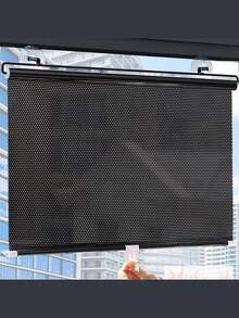 Blackout Roller Blinds, Temporary Portable Curtains With Suction Cups, No Drilling Required, One-Way Mirror Sunshade Roller Blinds, Transparent Visible Roller Blinds For Indoor Daytime, Temperature Control And UV Protection Curtains, Blackout PVC Retractable Sunshade Curtains, Classic Home Decor Style, Suitable For Living Room, Office, Windows, Car Windows, Office Buildings, Dining Room, Bedroom And Other Spaces For Shading. - Multicolor - View 8