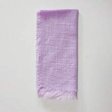 6/24 Pieces Solid Color Tassel Napkins Cloth Viscose 42*42cm/16.5inch Soft And Durable New Year's Eve Party Valentine's Day Casual Lunch At Home Cocktail Receptions Housewarming Pet-Friendly Meal Times Rustic Weddings Baby Showers Breakfast