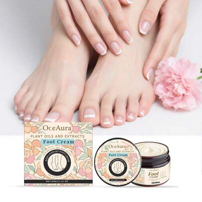 1pc 60g Foot Care Cream, Nourishing And Moisturizing, Lightweight And Easily Absorbed, Foot Moisturizer To Relieve Fatigue And Discomfort, Improve Dry, Cracked Skin, Smooth Skin, Essential For Dry Hands And Feet