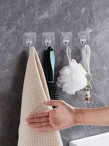 10-Pack Contemporary Metal Wall Hooks, Self-Adhesive, Easy To Install, Wall Mount - Versatile Organizer For Keys, Hats, Towels - Suitable For Bathroom, Bedroom, Office, Kitchen