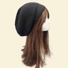 1pc Y2K Jacquard Knit Beanie Hat, Street Fashion Casual Acrylic Knit Hat, Suitable For Autumn/Winter, Halloween Winter Women - A - View 6