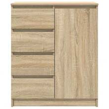 vidaXL Sideboard mit Schubladen Sonoma-Eiche 71x35x84 cm Holzwerkstoff