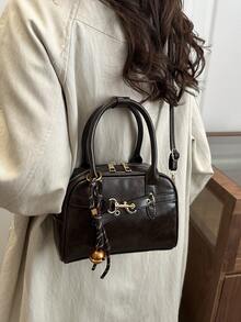 Nueva bolsa de moda de mano y de hombro, adecuada para fiestas, salidas, vacaciones, compras y uso diario, puede almacenar monedas, teléfonos, también adecuada como bolso de trabajo para damas de oficina, estudiantes universitarias y personas trabajadoras, elegante bolso de mujer