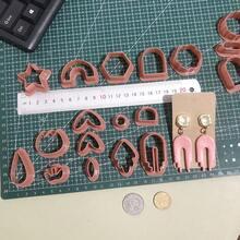 24-Piece Polymer Clay Cutter Set – Earring Jewelry Making Tools For DIY Craft, Clay Cutters For Earrings, Shapes For Polymer Clay Accessories