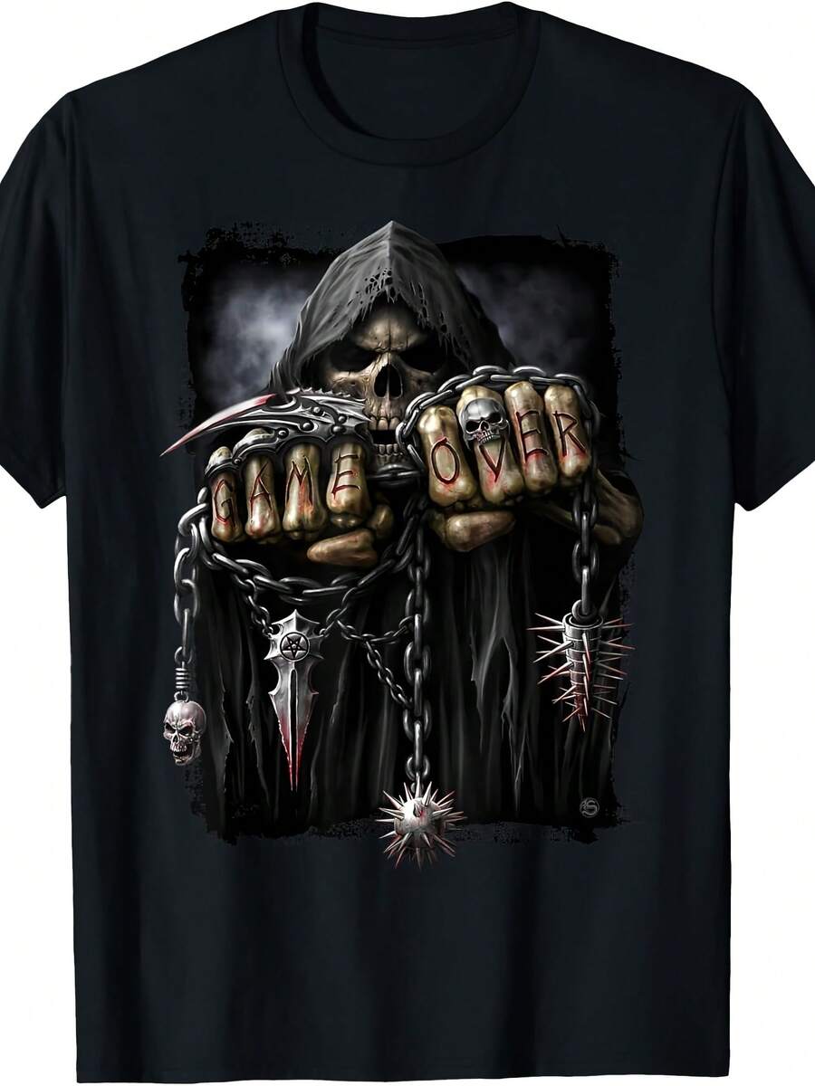 Spiral Original - Game Over - Gothic Reaper T-Shirt - Style 29 - View 1