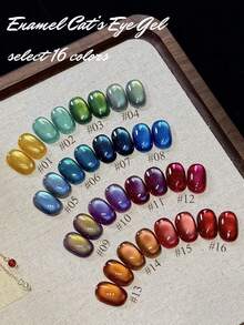 12ml Autumn Winter Nails Blue Pink Red Cat Eye Gel Nail Polish 2025 New Style Whitening High Density Sparkling Glass Bead Crystal Cat Eye Nail Art Cat Eye Design Popular Gift For Women Nail Supplies Christmas Nails - Multicolor - View 6