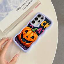 Halloween Pumpkin Phone Case Lightweight Shockproof Non-Yellowing for  17 Pro Max 16 Pro Max 16e 15 Plus 14 13 12 11 XS Max XR X Trick or Treat Design Slim