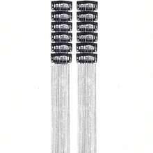 12 件套 BB 夹金属丝发饰 20 英寸闪光金属丝发夹 耐热假发 闪亮仙女发饰 - 彩色 - 查看 8